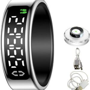 Smart Health Monitoring Ring, IP68 Smart Ring for Women, Men, a Variety of Sport